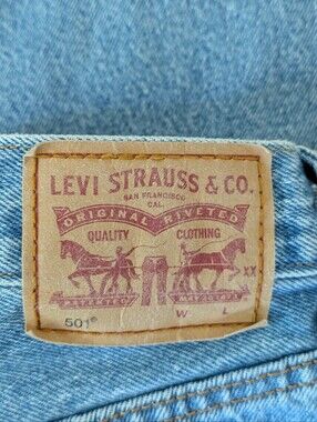 Levi's 501 100% Cotton Denim Jeans